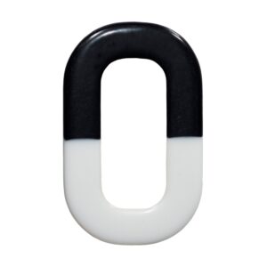 Argola 41745 - Preto e Branco